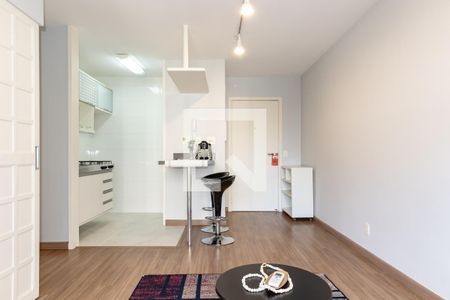 Sala de apartamento para alugar com 1 quarto, 34m² em Moema, São Paulo