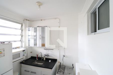 Cozinha de apartamento à venda com 1 quarto, 30m² em Barra Funda, São Paulo