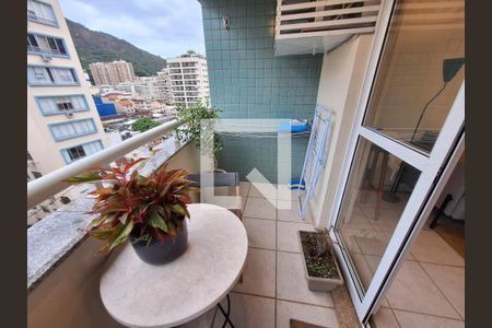 Varanda da Sala de apartamento para alugar com 1 quarto, 50m² em Botafogo, Rio de Janeiro