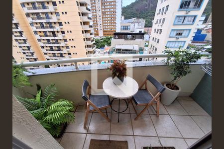 Varanda da Sala de apartamento para alugar com 1 quarto, 50m² em Botafogo, Rio de Janeiro