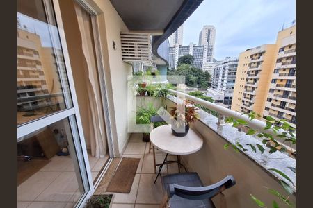 Varanda da Sala de apartamento para alugar com 1 quarto, 50m² em Botafogo, Rio de Janeiro