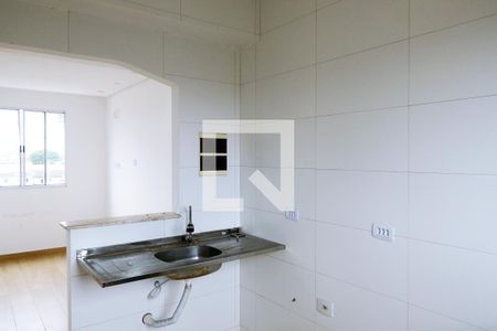 Cozinha de apartamento para alugar com 2 quartos, 50m² em Esplanada dos Barreiros, São Vicente