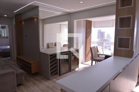 Sala de apartamento para alugar com 2 quartos, 57m² em Jardim, Santo André