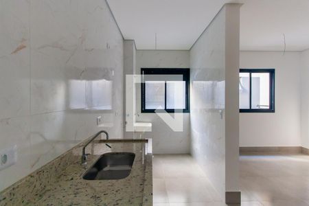 Cozinha de apartamento à venda com 1 quarto, 34m² em Vila Ivone, São Paulo