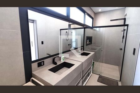 Banheiro da Suíte 1 de casa de condomínio à venda com 3 quartos, 301m² em Jardim Samambaia, Jundiaí