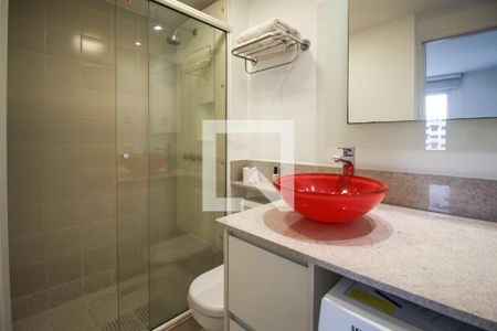 Banheiro de apartamento para alugar com 1 quarto, 29m² em Vila Olímpia, São Paulo