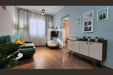 Sala de apartamento para alugar com 1 quarto, 40m² em Gonzaga, Santos
