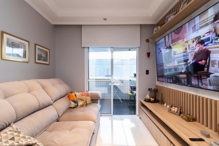 Sala de Estar de apartamento à venda com 3 quartos, 83m² em Vila Isolina Mazzei, São Paulo