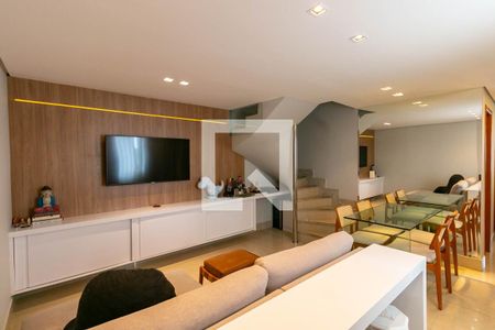 Sala de apartamento à venda com 3 quartos, 143m² em Santo Antônio, Belo Horizonte