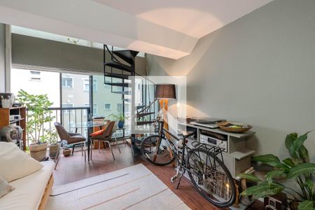 Sala de apartamento para alugar com 1 quarto, 42m² em Bela Vista, São Paulo