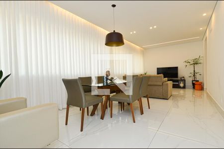 Sala  de apartamento à venda com 4 quartos, 143m² em Cidade Nova, Belo Horizonte