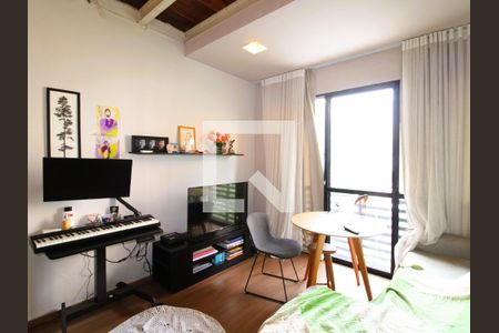 Sala de apartamento à venda com 1 quarto, 90m² em Moema, São Paulo