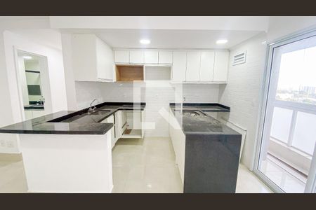 Sala - Sala de Jantar - Cozinha de apartamento para alugar com 2 quartos, 65m² em Jardim, Santo André