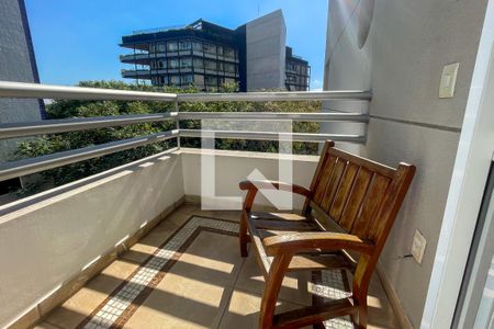 Varanda da Sala de apartamento para alugar com 1 quarto, 72m² em Vila Madalena, São Paulo