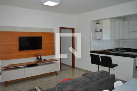 Sala de apartamento à venda com 3 quartos, 131m² em Europa, Contagem