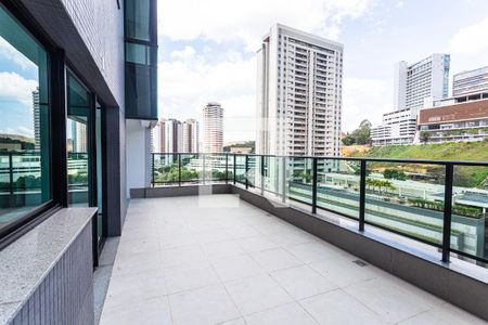 Varanda da Sala de apartamento à venda com 2 quartos, 105m² em Vale do Sereno, Nova Lima