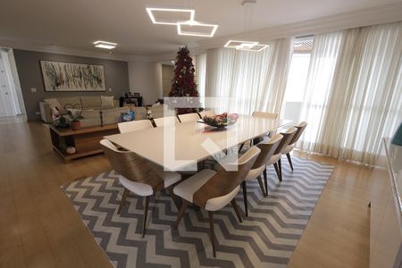Sala de Jantar de apartamento à venda com 4 quartos, 272m² em Vila Assunção, Santo André
