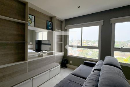 Sala de apartamento para alugar com 1 quarto, 43m² em Dezoito do Forte Empresarial/alphaville., Barueri