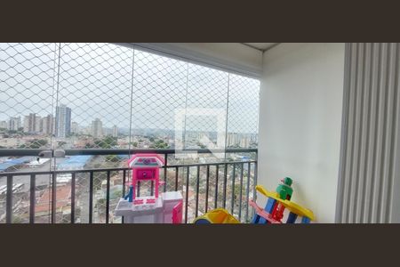 Varanda Sala de apartamento à venda com 2 quartos, 49m² em Vila Eldízia, Santo André