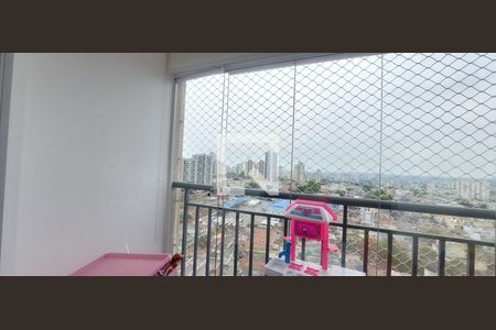 Varanda Sala de apartamento à venda com 2 quartos, 49m² em Vila Eldízia, Santo André