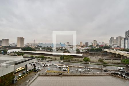 Vista da Sala/Cozinha de apartamento para alugar com 1 quarto, 27m² em Belenzinho, São Paulo