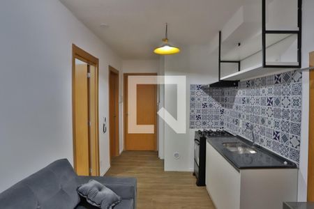 Sala/Cozinha de apartamento para alugar com 1 quarto, 27m² em Belenzinho, São Paulo