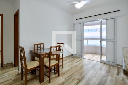 Sala de apartamento para alugar com 1 quarto, 50m² em Maracanã, Praia Grande