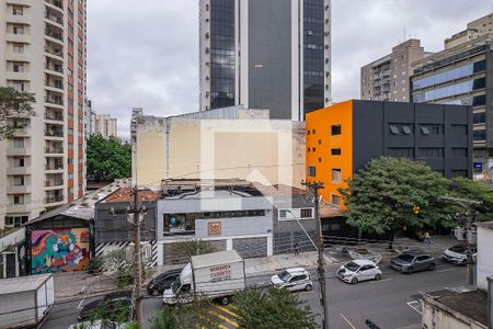 Sala - Vista Varanda de apartamento para alugar com 1 quarto, 47m² em Pinheiros, São Paulo