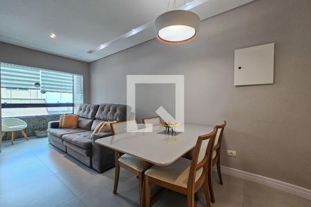 Sala de apartamento para alugar com 2 quartos, 70m² em Jardim Tres Marias, Guarujá