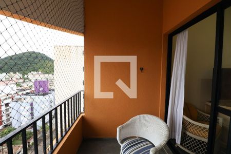 Varanda de apartamento para alugar com 2 quartos, 75m² em Vila Júlia, Guarujá