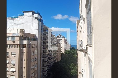 Varanda vista mar de apartamento à venda com 1 quarto, 55m² em Copacabana, Rio de Janeiro