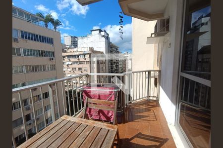 Varanda de apartamento à venda com 1 quarto, 55m² em Copacabana, Rio de Janeiro