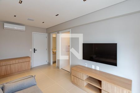 Sala de apartamento para alugar com 1 quarto, 50m² em Jardim das Acacias, São Paulo