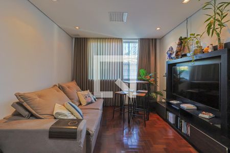 Sala de apartamento à venda com 2 quartos, 89m² em Sagrada Família, Belo Horizonte