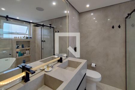 Banheiro Suíte de apartamento à venda com 3 quartos, 110m² em Cambuí, Campinas