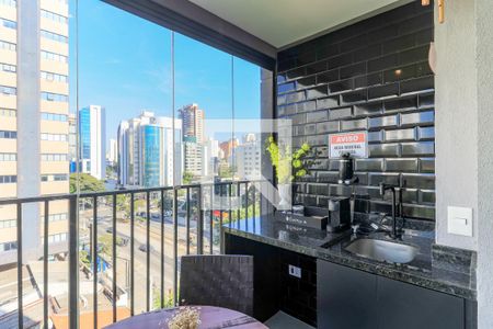 Varanda de kitnet/studio para alugar com 1 quarto, 26m² em Campo Belo, São Paulo