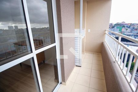 Varanda da Sala de apartamento à venda com 2 quartos, 43m² em Vila Iasi, Taboão da Serra