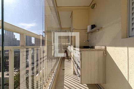 sacada com churrasqueira_4 de apartamento para alugar com 2 quartos, 65m² em Vila das Mercês, São Paulo