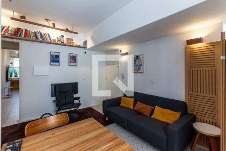 Sala de apartamento à venda com 1 quarto, 48m² em Vila Buarque, São Paulo