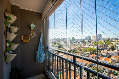 Varanda do quarto 1 de apartamento à venda com 3 quartos, 97m² em Vila Scarpelli, Santo André