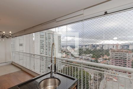 Varanda de apartamento para alugar com 3 quartos, 134m² em Santo Amaro, São Paulo