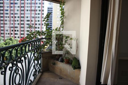 Varanda da Sala de apartamento para alugar com 1 quarto, 60m² em Jardim Paulista, São Paulo