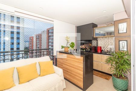 Varanda Gourmet de apartamento à venda com 3 quartos, 160m² em Vila Gomes Cardim, São Paulo