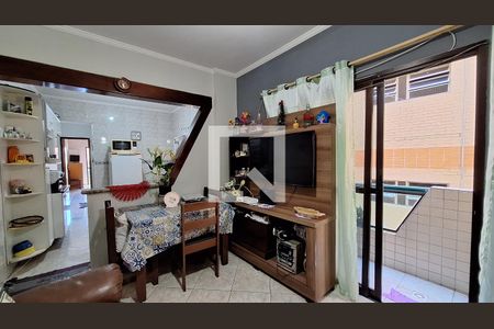 Sala de apartamento para alugar com 1 quarto, 56m² em Cidade Ocian, Praia Grande