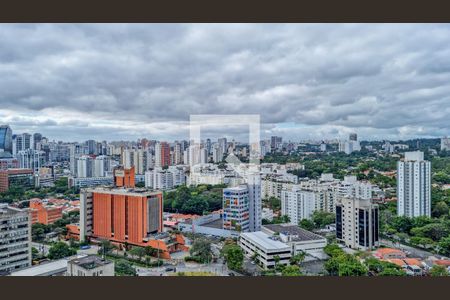 Vista da Varanda de apartamento à venda com 1 quarto, 59m² em Santo Amaro, São Paulo