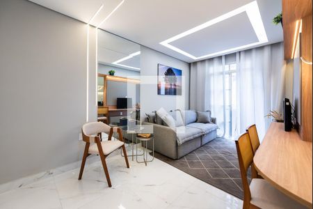 Sala de apartamento para alugar com 2 quartos, 88m² em Boqueirão, Santos