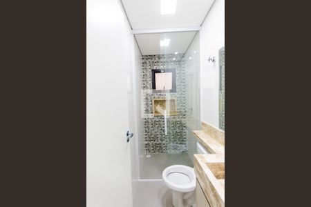 Banheiro  de apartamento à venda com 3 quartos, 80m² em Parque das Nações, Santo André