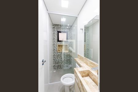 Banheiro  de apartamento à venda com 3 quartos, 80m² em Parque das Nações, Santo André