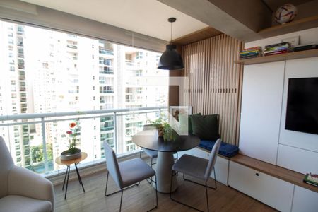 Sala de Jantar de apartamento à venda com 1 quarto, 59m² em Campo Belo, São Paulo