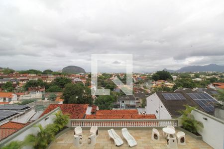 Varanda da sala - Vista de casa de condomínio à venda com 4 quartos, 480m² em Freguesia, Rio de Janeiro